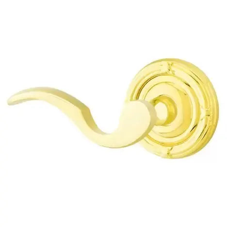 Emtek Cortina Door Lever with Ribbon and Reed Rose by Emtek