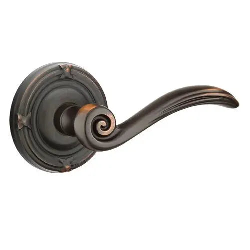 Emtek Elan Lever with Ribbon and Reed Rose by Emtek