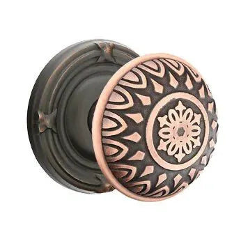 Emtek Lancaster Knob with Ribbon and Reed Rose by Emtek