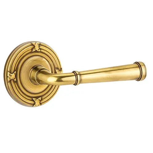 Emtek Merrimack Lever with Ribbon and Reed Rose by Emtek