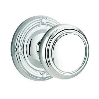 Emtek Norwich Door Knob with Ribbon and Reed Rose by Emtek
