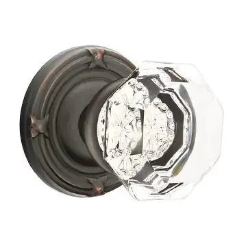 Emtek Old Town Door Knob with Ribbon and Reed Rose by Emtek
