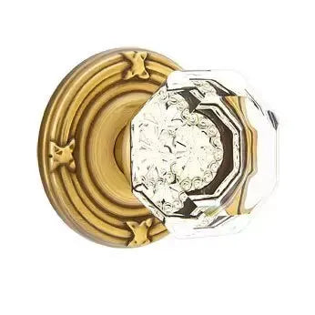 Emtek Old Town Door Knob with Ribbon and Reed Rose by Emtek