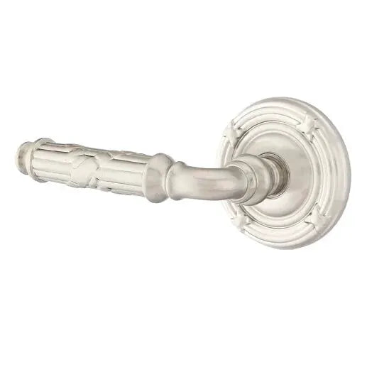 Emtek Ribbon and Reed Lever with Ribbon and Reed Rose by Emtek