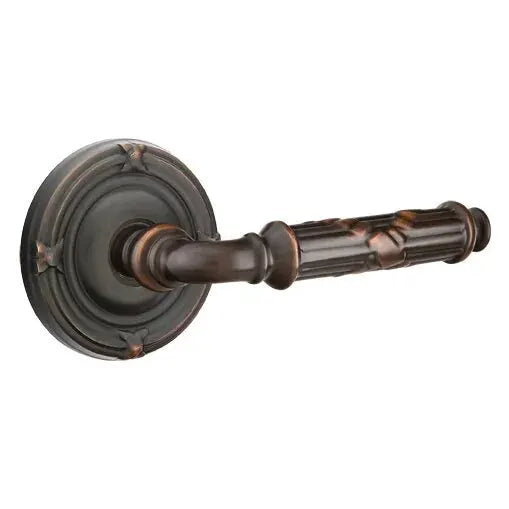 Emtek Ribbon and Reed Lever with Ribbon and Reed Rose by Emtek