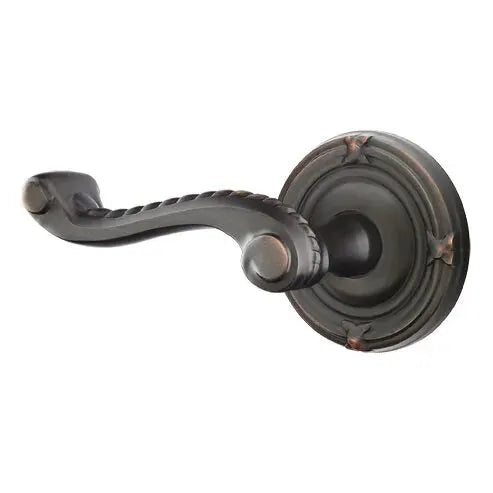 Emtek Rope Lever with Ribbon and Reed Rose by Emtek