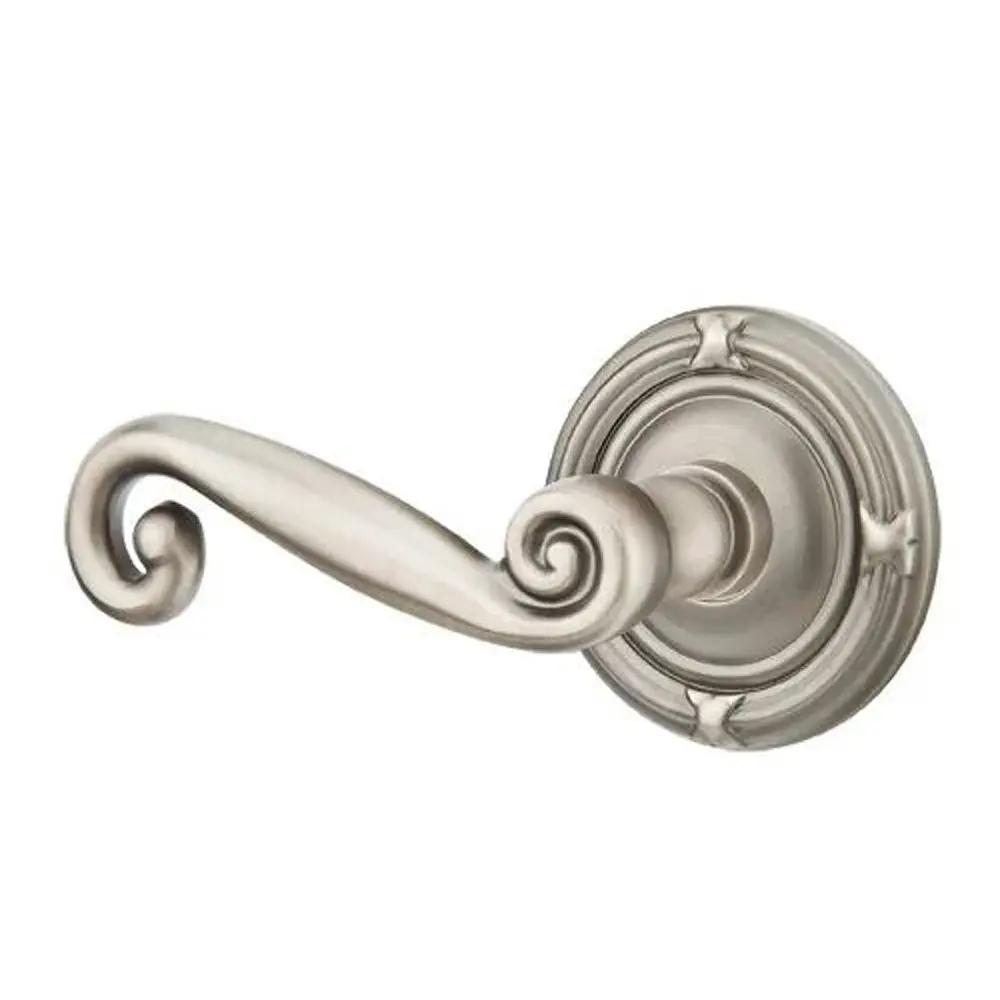 Emtek Rustic Door Lever with Ribbon and Reed Rose by Emtek
