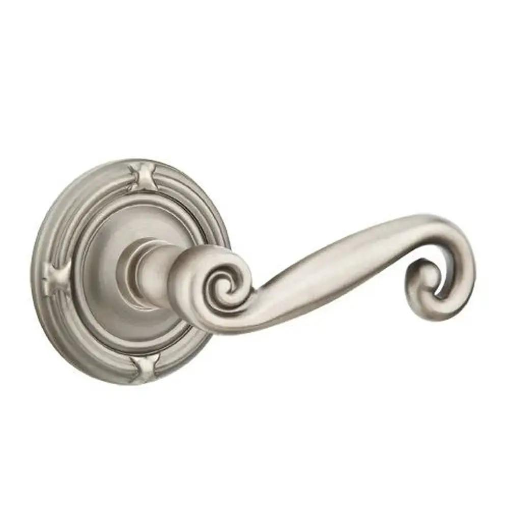 Emtek Rustic Door Lever with Ribbon and Reed Rose by Emtek
