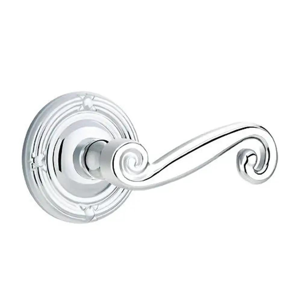 Emtek Rustic Door Lever with Ribbon and Reed Rose by Emtek