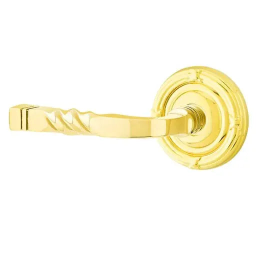 Emtek Sante Fe Lever with Ribbon and Reed Rose by Emtek