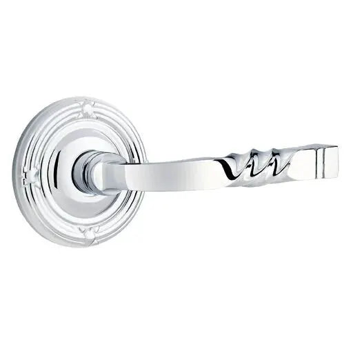 Emtek Sante Fe Lever with Ribbon and Reed Rose by Emtek