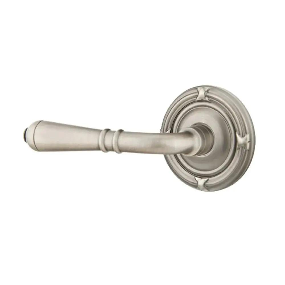 Emtek Turino Door Lever with Ribbon and Reed Rose by Emtek