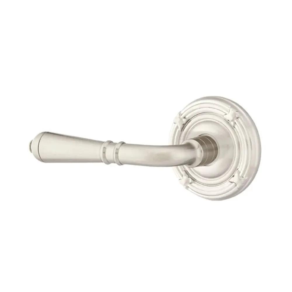 Emtek Turino Door Lever with Ribbon and Reed Rose by Emtek