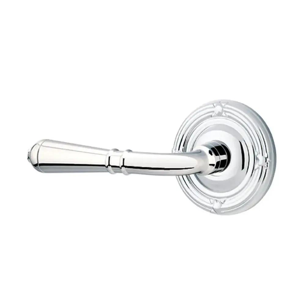 polished chrome door lever