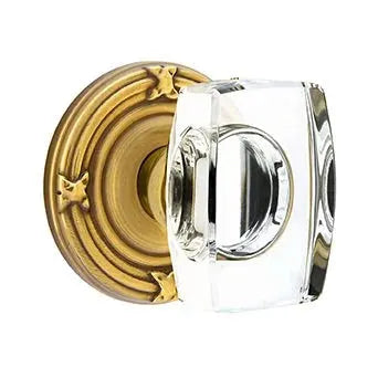 Emtek Windsor Door Knob with Ribbon and Reed Rose by Emtek