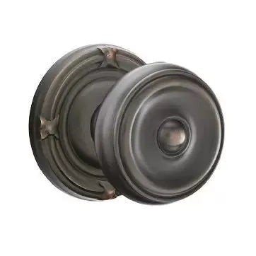 Emtek Waverly Door Knob with Ribbon and Reed Rose by Emtek