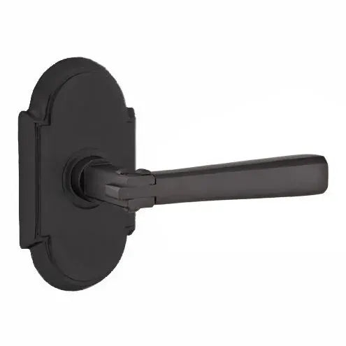 flat black door levers