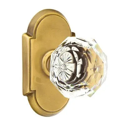 Emtek Diamond Door Knob with #8 Rose by Emtek