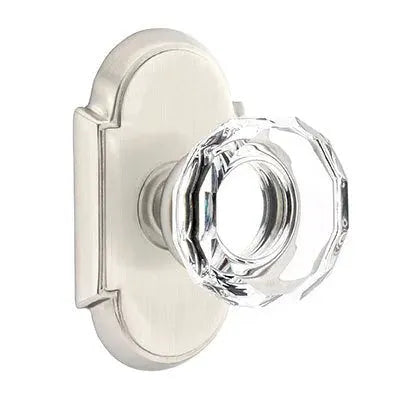 Emtek Lowell Door Knob with #8 Rose by Emtek