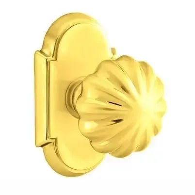 Emtek Melon Door Knob with #8 Rose by Emtek