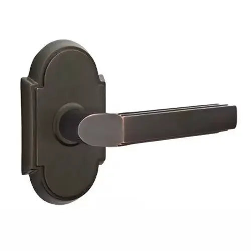 Emtek Milano Door Lever with #8 Rose by Emtek