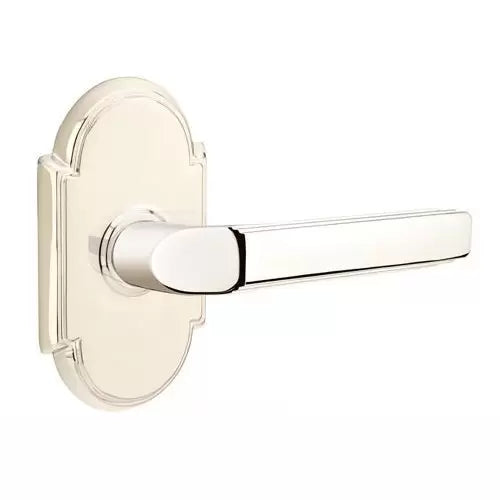 Emtek Milano Door Lever with #8 Rose by Emtek
