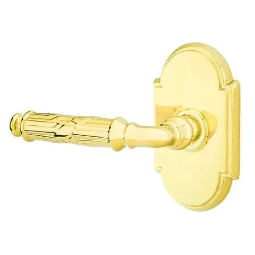 Emtek Ribbon and Reed Lever with #8 Rose by Emtek