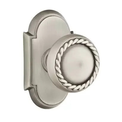 Emtek Rope Knob with #8 Rose by Emtek