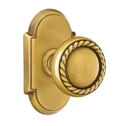 Emtek Rope Knob with #8 Rose by Emtek