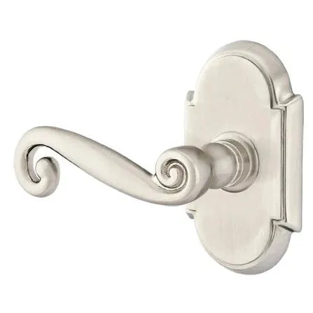 Emtek Rustic Door Lever with #8 Rose by Emtek