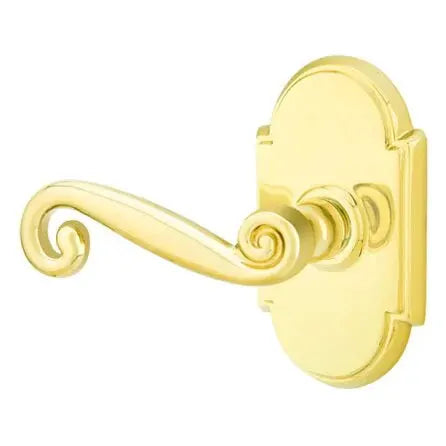 Emtek Rustic Door Lever with #8 Rose by Emtek