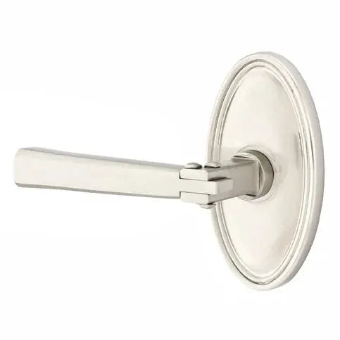 Emtek Arts and Crafts Door Lever with Oval Rose by Emtek