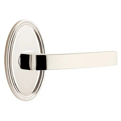 Emtek Breslin Lever with Oval Rose by Emtek