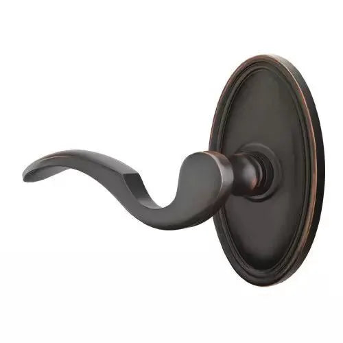 Emtek Cortina Door Lever with Oval Rose by Emtek