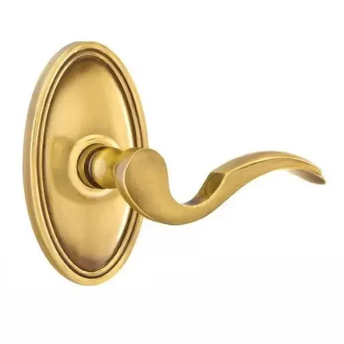 Emtek Cortina Door Lever with Oval Rose by Emtek