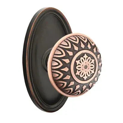 Emtek Lancaster Knob with Oval Rose by Emtek