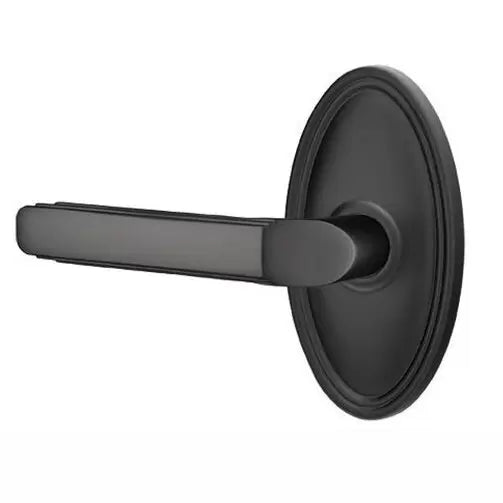 Emtek Milano Door Lever with Oval Rose by Emtek