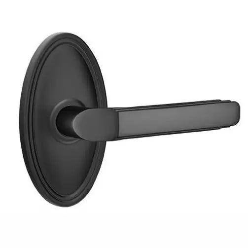 Emtek Milano Door Lever with Oval Rose by Emtek
