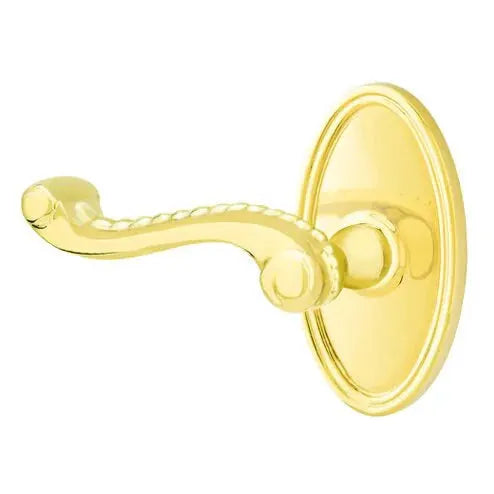 Emtek Rope Lever with Oval Rose by Emtek