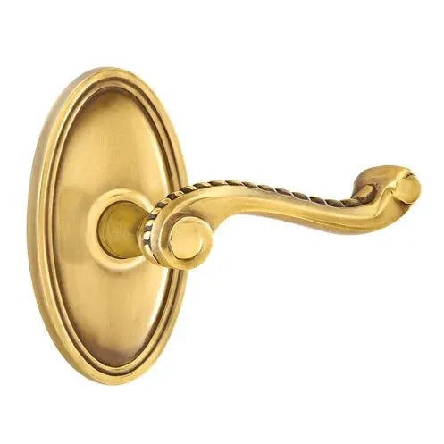 Emtek Rope Lever with Oval Rose by Emtek
