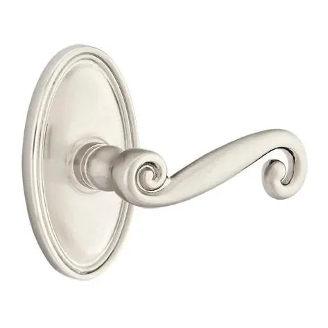 Emtek Rustic Door Lever with Oval Rose by Emtek