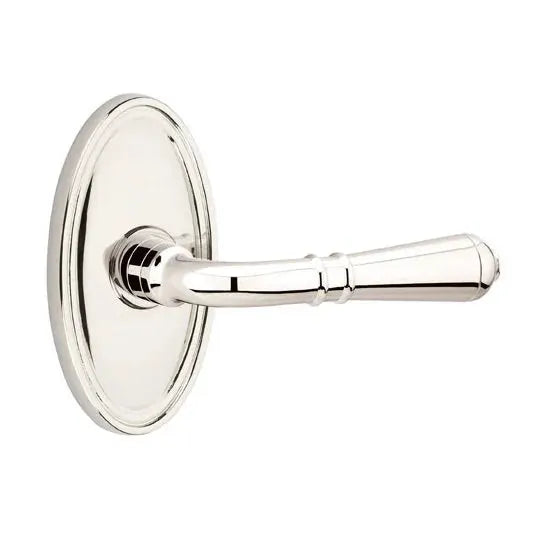 Emtek Turino Door Lever with Oval Rose by Emtek