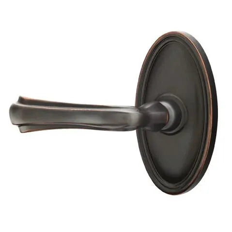 Emtek Wembley Lever with Oval Rose by Emtek