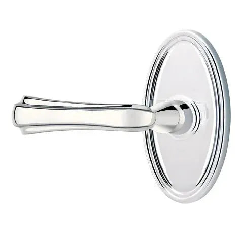 Emtek Wembley Lever with Oval Rose by Emtek