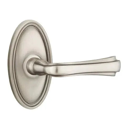 Emtek Wembley Lever with Oval Rose by Emtek