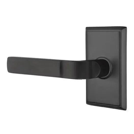 Emtek Aston Lever with Rectangular Rose by Emtek