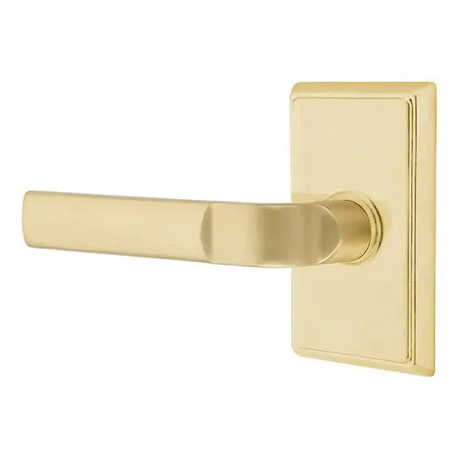 Emtek Aston Lever with Rectangular Rose by Emtek