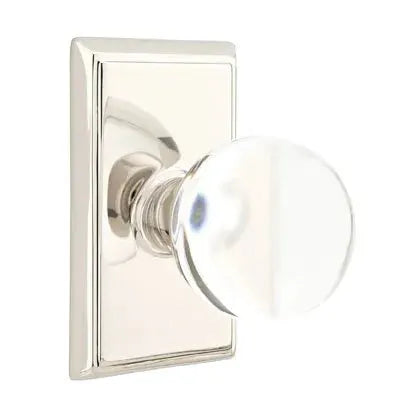 Emtek Bristol Door Knob with Rectangular Rose by Emtek