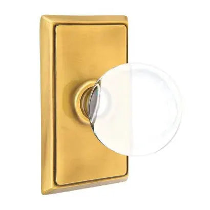 Emtek Bristol Door Knob with Rectangular Rose by Emtek