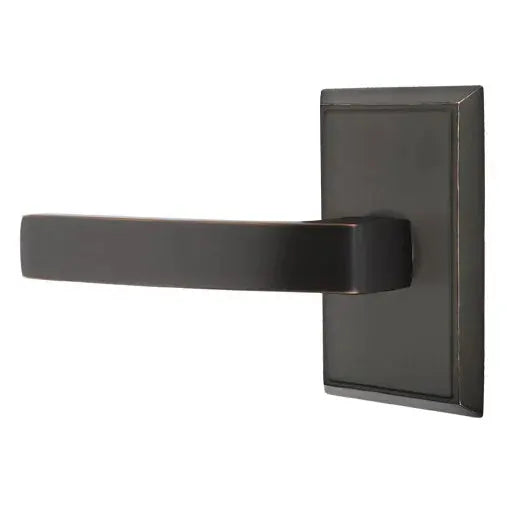 Emtek Breslin Lever with Rectangular Rose by Emtek